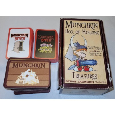 Munchkin card game with Box of Holding (TREASURES)